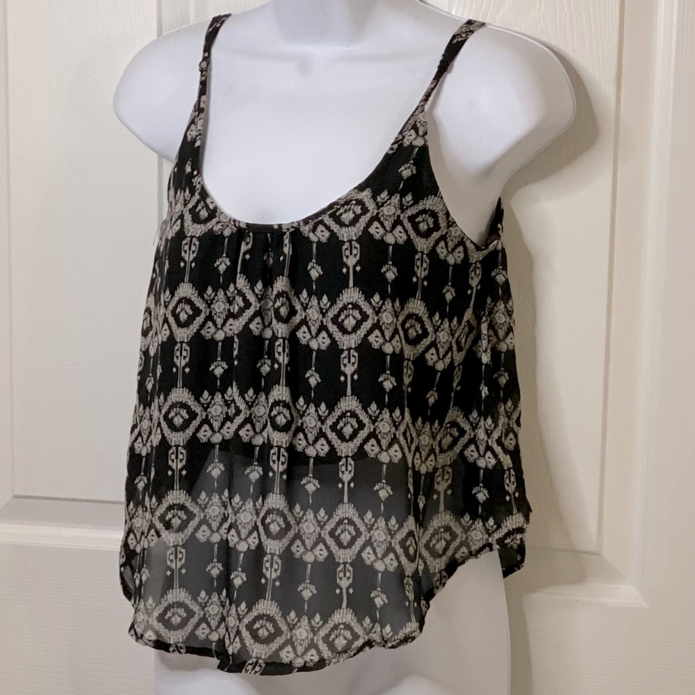 Boho Cropped Tank Top